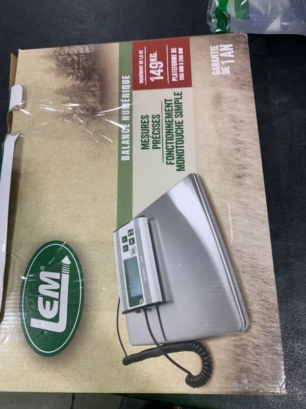 Photo 1 of LEM 330 lb. Stainless Steel Digital Scale 1167