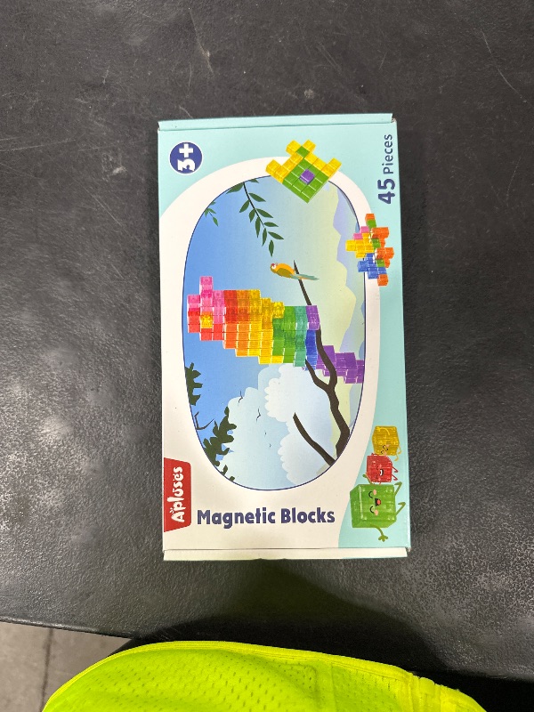 Photo 1 of 45PCS Magnetic Blocks - Transparent Magnet Cubes, Toddler Building Blocks, Sensory Autism Gifts for Kids Ages 3+, Preschool Travel Toys for 3-5 Year Old Boys and Girls