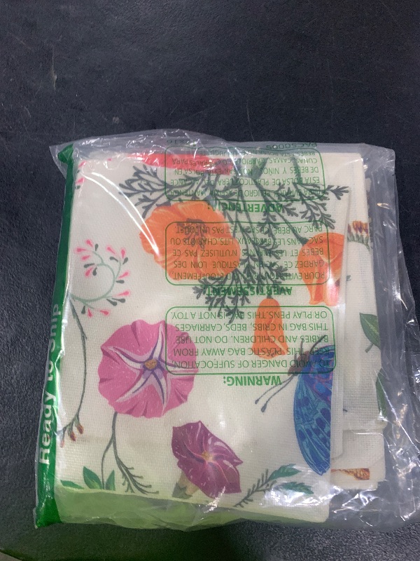 Photo 1 of All Smiles Outdoor Patio Throw Pillow Covers 18x18 Set of 4 Spring Summer Garden Flowers Farmhouse Décor Outside Furniture Bench Chair Decorative Cushion Cases for Swing Deep Seat Bed Couch Sofa