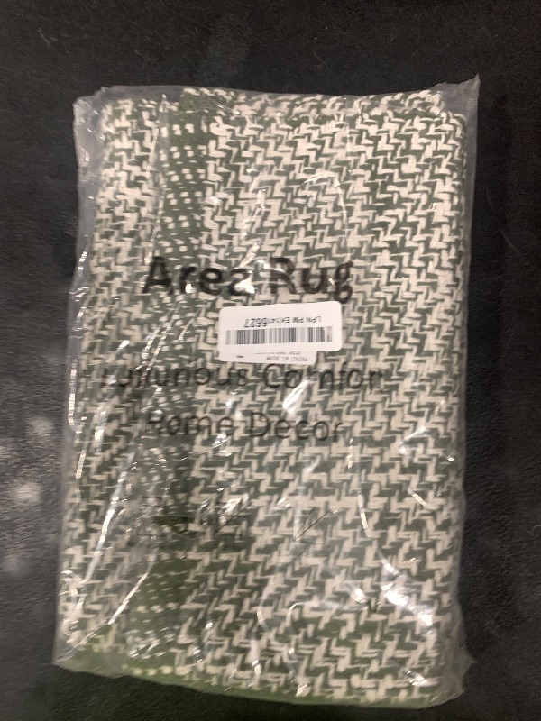 Photo 1 of LEEVAN Small Bathroom Rug 2' x 3', Washable Green Entryway Rug, Low Profile Reversible Front Door Mat, Farmhouse Kitchen Mat Modern Carpet for Bedroom/Porch/Back Door Decor