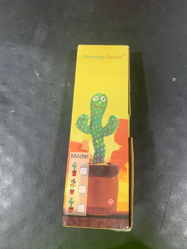 Photo 1 of Dancing Talking Cactus Baby Toy, Singing Mimicking Repeating Cactus Toy Repeats What You Say, Tummy Time Toys LED Interactive Toddler Infant for Boys Girls, 15S Record Your Sound 1 Year Old Girl Gifts
