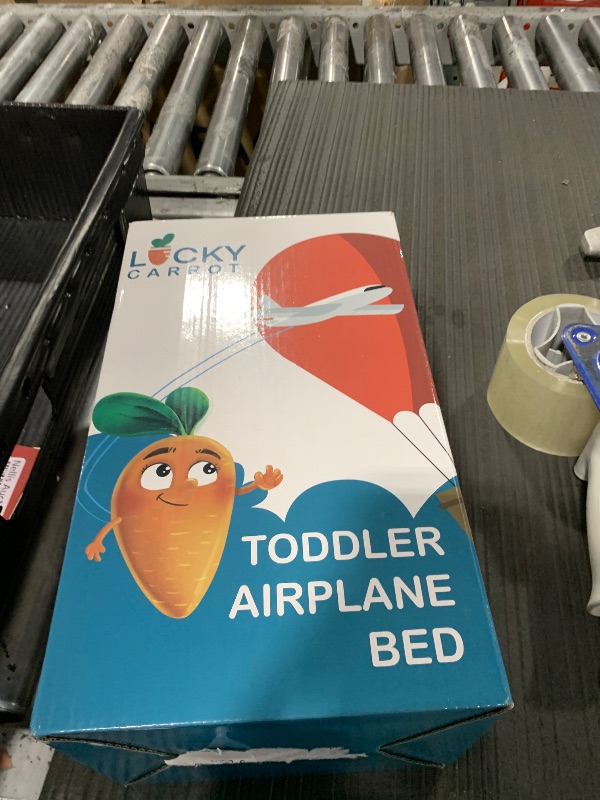 Photo 1 of Toddler Airplane Bed - Inflatable Airplane Bed for Toddlers, Kids Plane Bed, Baby Seat Extender for Kids - Blow Up Toddler Air Mattress for Child Flight Sleep with Safety Belt, Pump, Blanket