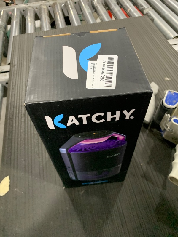 Photo 1 of Katchy Indoor Insect Trap - Catcher & Killer for Mosquitos, Gnats, Moths, Fruit Flies - Non-Zapper Traps for Inside Your Home - Catch Insects Indoors with Suction, Bug Light & Sticky Glue (Black)