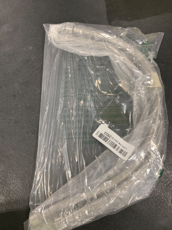 Photo 1 of uxcell Faucet Supply Line Connector G1/2 Female x G1/2 Male 20 Inch Length 304 Stainless Steel Hose 2Pcs