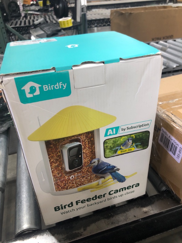 Photo 1 of NETVUE by Birdfy Smart Feeder with, Bird Watching, Auto Capture Videos & Motion Detection, Wireless Ideal Present for Lover (Solar Yellow)