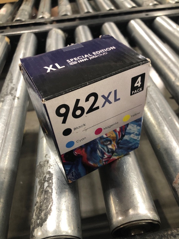 Photo 1 of HP 962 XL Ink Cartridges Works with HP OfficeJet Pro 9010 9012 9014 9015 9016 9019 9020 9022 9025 9026 9028 Printers, 4 Pack 962xl (Black, Magenta, Cyan & Yellow)