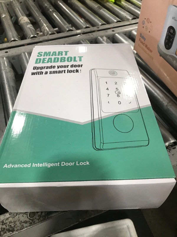 Photo 1 of Smart Door Lock with Handle, Miuedo Keyless Entry Lock Deadbolt Handle Set, Inclued WiFi Gateway Smart Deadbolt for Front, Fingerprint, Keypad Code, App Control, Voice Control(Black)