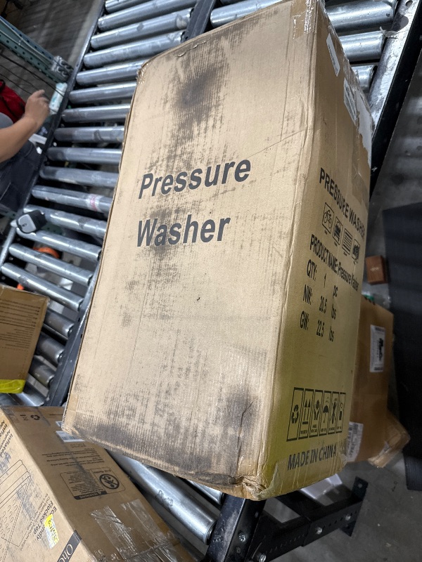 Photo 1 of Electric Pressure Washer 5000PSI-Max 3.6GPM Power Washer Touch Screen Adjustable Pressure,4 Nozzles and 500ml Foam Cannon Power Washer Cleaning for Patio Yellow