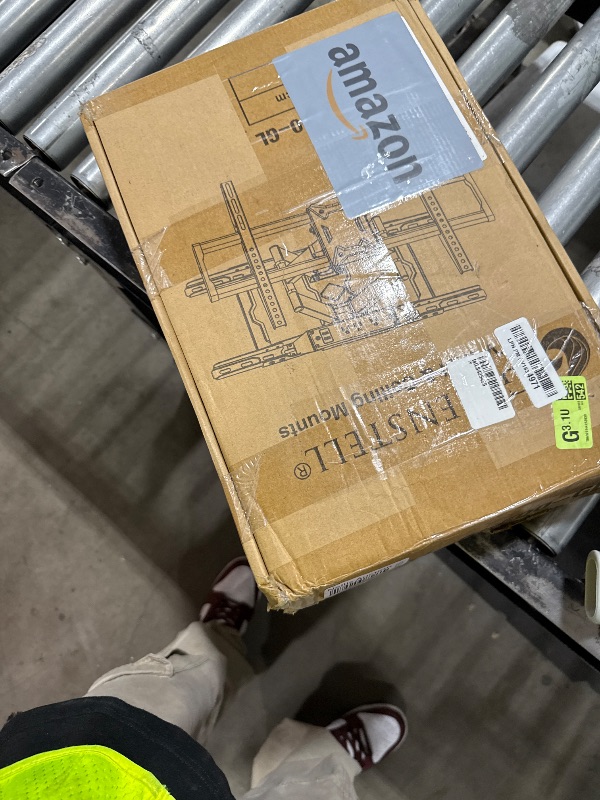 Photo 1 of Greenstell TV Mount with Power Outlet, Full Motion Wall Mount for 47"-84" TVs, Swivel, Tilt and Extension Bracket with Dual Articulating Arms, Max VESA 600x400mm, Holds up to 132lbs