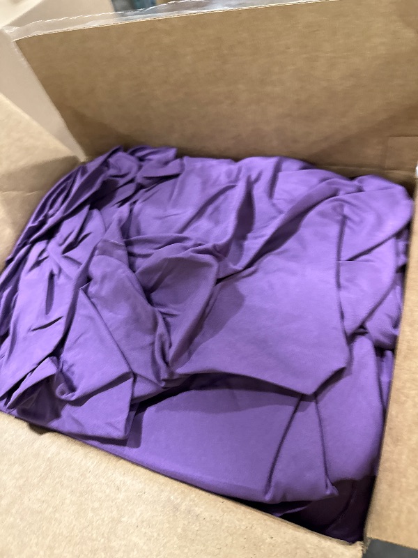 Photo 1 of CozyLux King Bed in a Bag 7-Piece Comforter Set with Purple All Season Bedding - Comforter, Pillow Shams, Flat Sheet, Fitted Sheet and Pillowcases