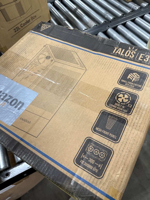 Photo 1 of GAMDIAS Gaming ATX Mid Tower PC Computer Case with Tempered Glass, 3 Built-in 120mm ARGB Desktop Case Fans, Support Up to 360mm AIO/Radiator, 5x 120mm Fans, 300mm GPU/VGA, 150mm PSU & 160mm CPU Cooler