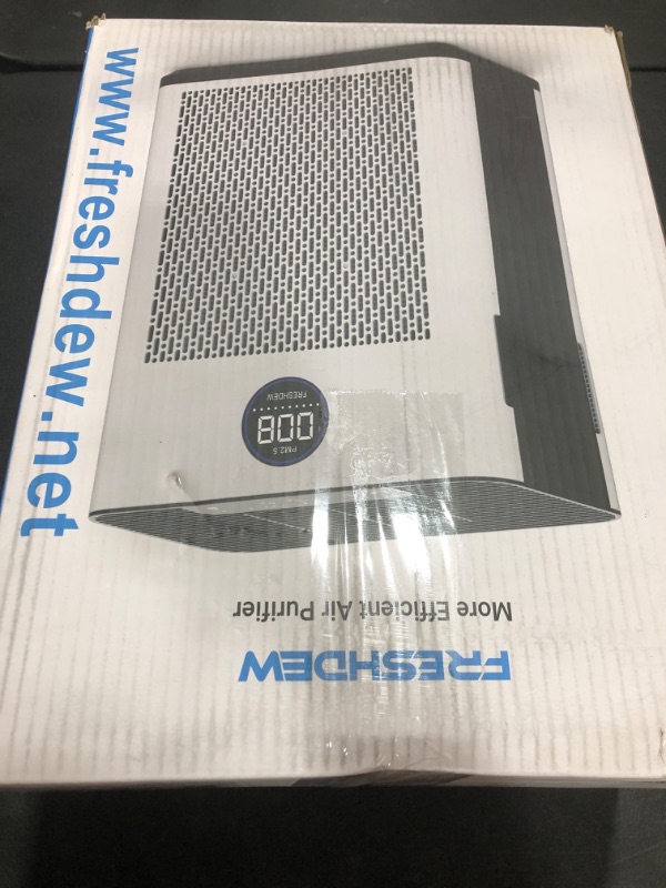 Photo 1 of FRESHDEW Air Purifier for Home Up to 2300ft² with H14 True HEPA & Double-Sided Intake | Washable Pre-Filter & Air Quality Sensor | 22dB Ultra Quiet for Bedroom | Allergen/Dust/Smoke/Pet Dander