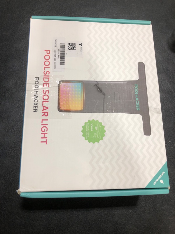 Photo 1 of POOLHACKER Solar Pool Lights Only for Metal Frame Above Ground Pool?Original?, 10-Color 4-Mode Light Sensing LED, Underwater Lighting with Timer Off, Submersible Pool Lights with Remote, 1 Pack