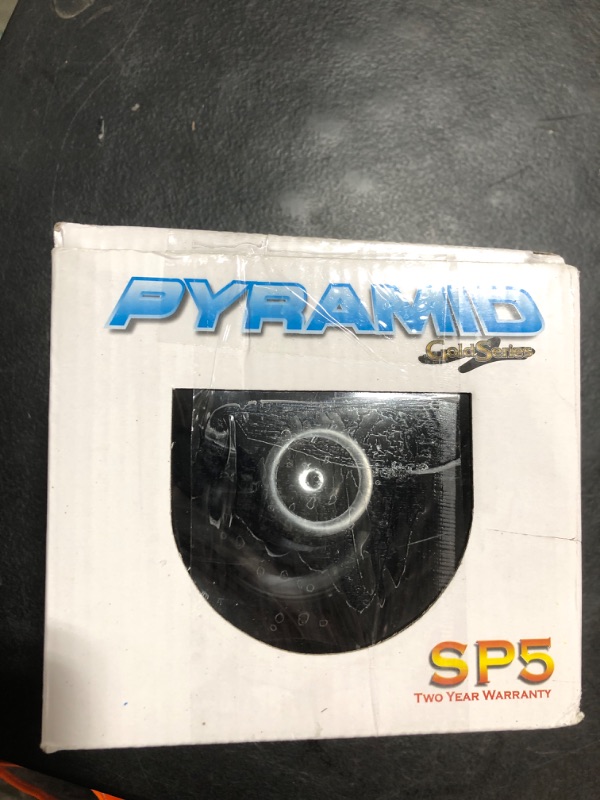 Photo 1 of Pyramid Outdoor Trumpet Car Horn Speaker - 5” Pa Horn Speaker w/ 8 Ohms Impedance, 15 Watt Power, Adjustable Bracket, 10' Pre-Wired Cord, 3.5mm Mono - Pa Speaker for Cb Radio Car Siren System-PS5