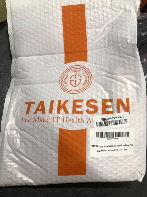 Photo 1 of TAIKESEN Laptop Sleeve Bag Compatible with MacBook 12 A1534/Air 11 13 M1 A2337/Pro 13 A2338, 11.6-12.3 Acer Chromebook/HP Stream/ASUS/Surface Pro 8/7/6/X/5/4/3, PU Bag with Small Case, Pink