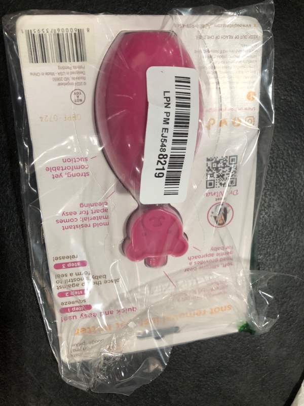 Photo 1 of oogiebear: Baby Nasal Aspirator - Safe Booger & Earwax Remover for Newborns, Infants, Toddlers - Better Syringe, Airtight Suction, Nose Sucker - Essential Baby Stuff, Diaper Bag Must-Haves, Pink