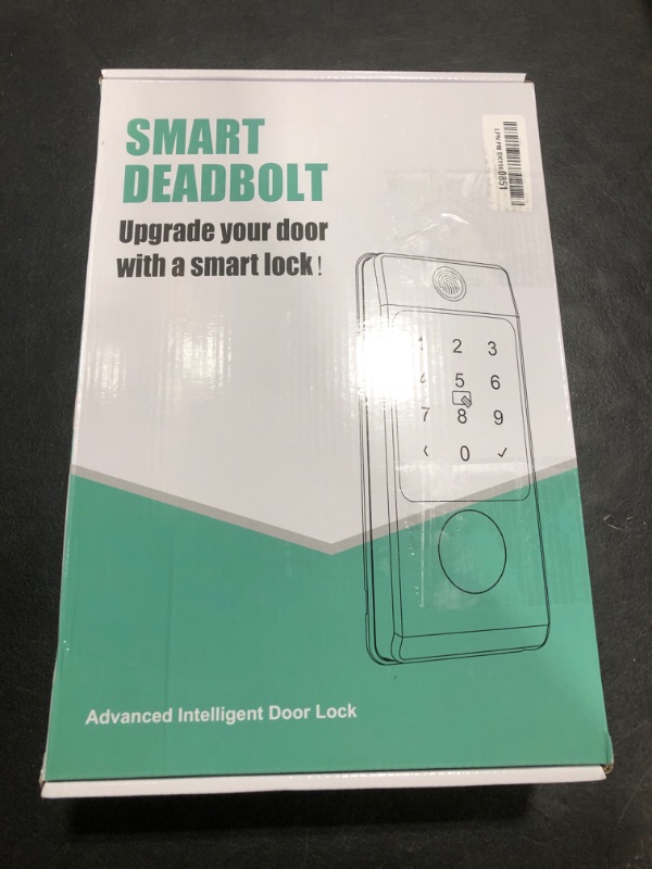 Photo 1 of Miuedo WiFi Front Door Lock Sets with Handle, Fingerprint Keyless Entry and Smart Keypad with Lever Handles, Electronic Screen+WiFi Gateway, APP Control, Auto-Lock, Voice Control