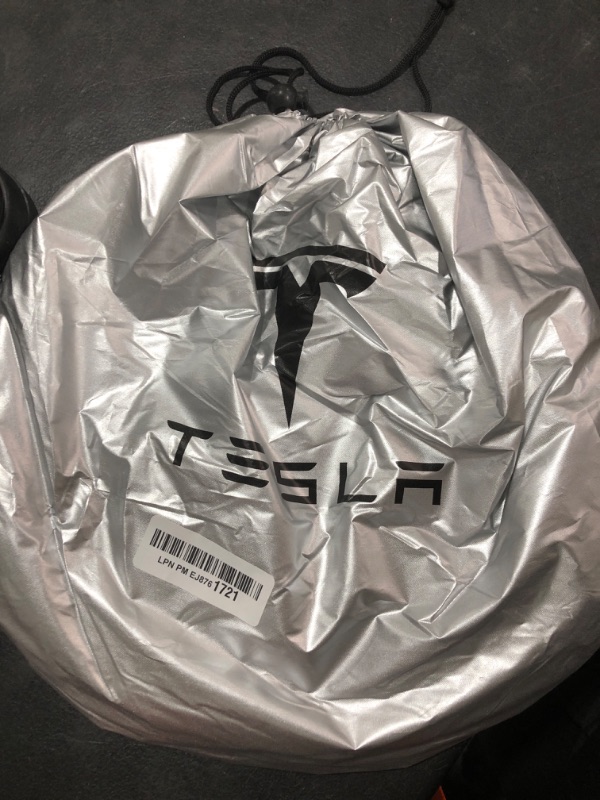 Photo 1 of 300T Sunshade for Tesla Model Y Model 3, Car Accessories 2025 for Tesla, Front Window Sunshade with Organizer Bag, Gifts for Tesla Owners (Black)