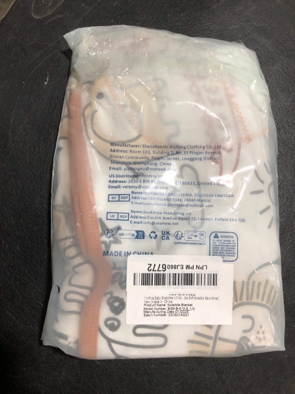 Photo 1 of Yoofoss Baby Swaddles for Newborns 100% Organic Cotton, Adjustable Swaddle Sleep Sack 0-3 Months Newborn Swaddle Sack, Breathable Soft(Small)