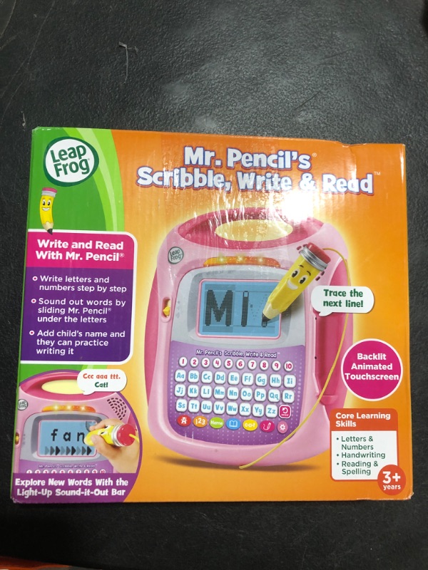 Photo 1 of LeapFrog Mr Pencil's Scribble, Write and Read, Pink