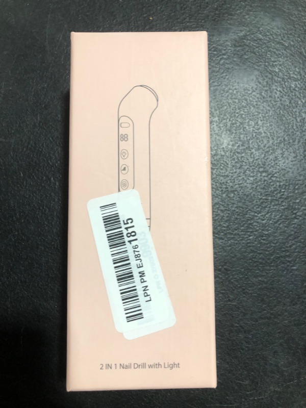 Photo 1 of LIERKISS Nails Drill UV Nail Lamp 2 in 1 Nail Drill Professional E Filer for Nails, Nail Drill Cordless Electric Nail Filer with Small UV Light for Gel Nails Acrylic Nails Polishing Curing