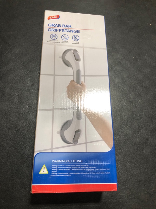 Photo 1 of TAILI Shower Grab Bar 2 Pack Suction Grab Bars for Bathtubs and Showers, Heavy Duty Shower Handle Removable Bathroom Safety Grip for Seniors and Elderly, Shower Handrails No Drilling Waterproof, Blue