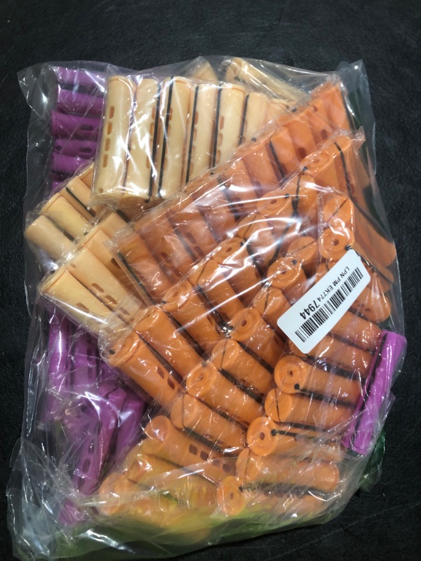 Photo 1 of 60 Pieces Cold Wave Non-Slip Rods Set - 3 Sizes Plastic Heatless Perming Curlers for Women's Natural, Long, Medium, and Short Hairstyles