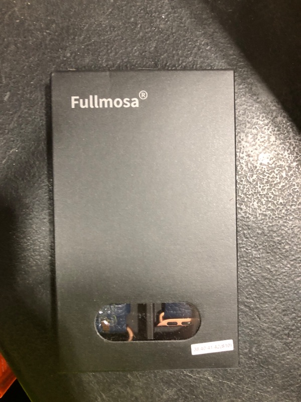 Photo 1 of Fullmosa Leather Bands Compatible with Apple Watch Band 41mm 40mm 38mm 42mm for Women Men, Top Grain Genuine Leather Strap for iWatch Series 10/9/8/7/6/5/4/3/2/1/SE2/SE, Blue/Rose Gold
