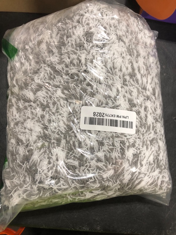 Photo 1 of Yimobra Bathroom Rugs Non Slip Washable 24x17, Ultra Soft and Water Absorbent Bath Mats, Plush Fluffy Shower Mat Outside, Microfiber Thick Matts for Bathroom Floor/Sink, Light Gray and White