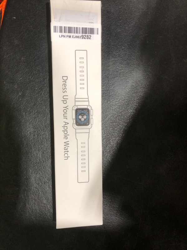 Photo 1 of Blingbrione Compatible for Apple Watch Band with case 45mm 42mm 44mm, Jelly Rugged Protective Bumper Cover With Silicon Soft Wristband For iphone Watch Series 9 8 7 6 5 4 3 2 1 SE.iwatch Sport