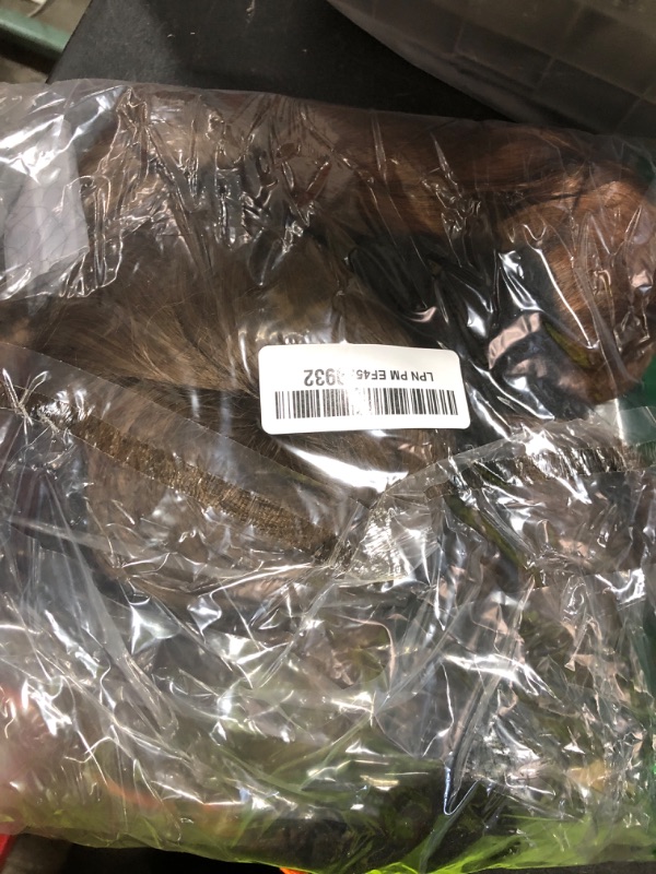 Photo 1 of REECHO 20" 1-Pack 3/4 Full Head Curly Wave Clips in on Synthetic Hair Extensions HE008 Hairpieces for Women 5 Clips 4.5 Oz per Piece - Linen