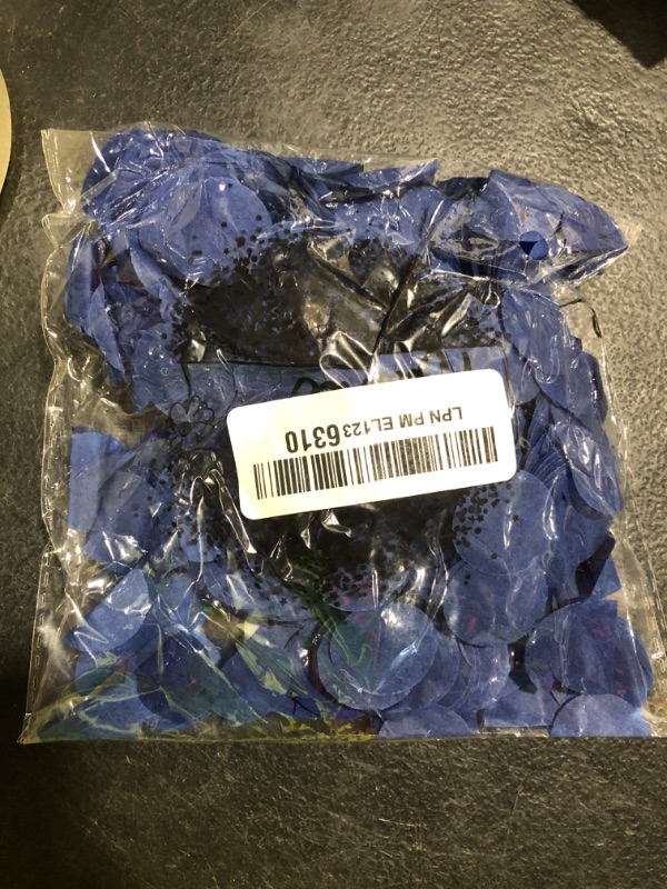 Photo 1 of 1 inch Tissue Paper Confetti 5000 pcs Circle Confetti Wedding & Birthday Party Decoration Royal Blue