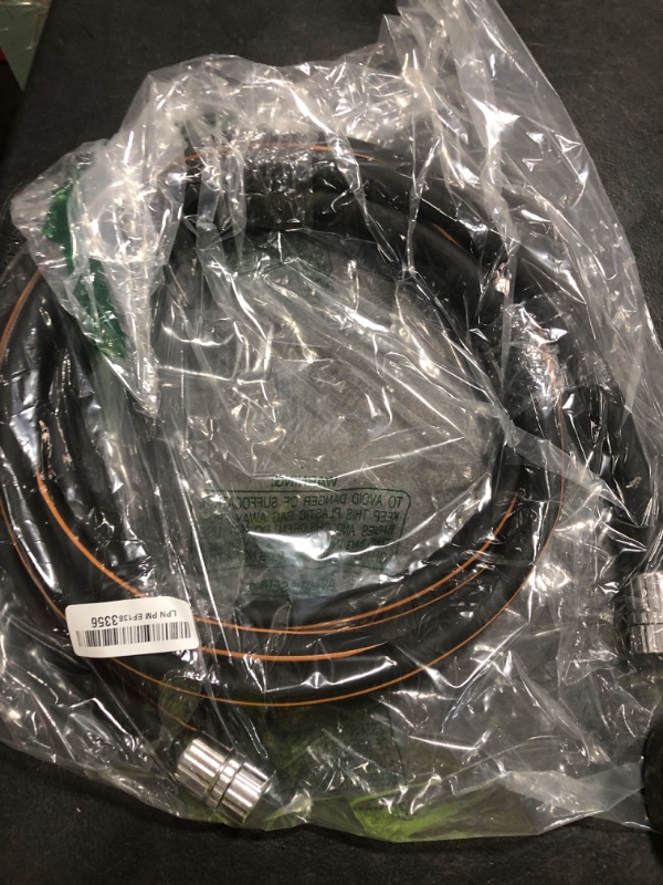 Photo 1 of Giraffe Tools Leader Hose 12ft x 5/8", Custom Length, Heavy Duty, No Kink, Flexible, Rubber Garden Hose, Leakproof Water Hose with Female to Female Fittings, 600 Burst PSI