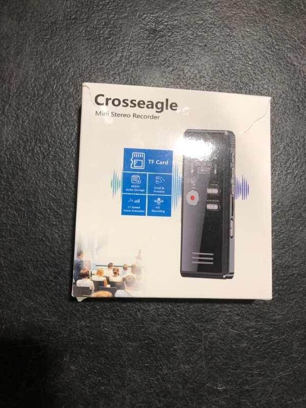 Photo 1 of 64GB Digital Voice Activated Recorder with Playback - 4552 Hours Audio Recording Device, 3072Kpbs HD Dual MIC Tape Recorder Device for Lecture A-B Repeat, MP3 Player,?64GB TF Card Included?