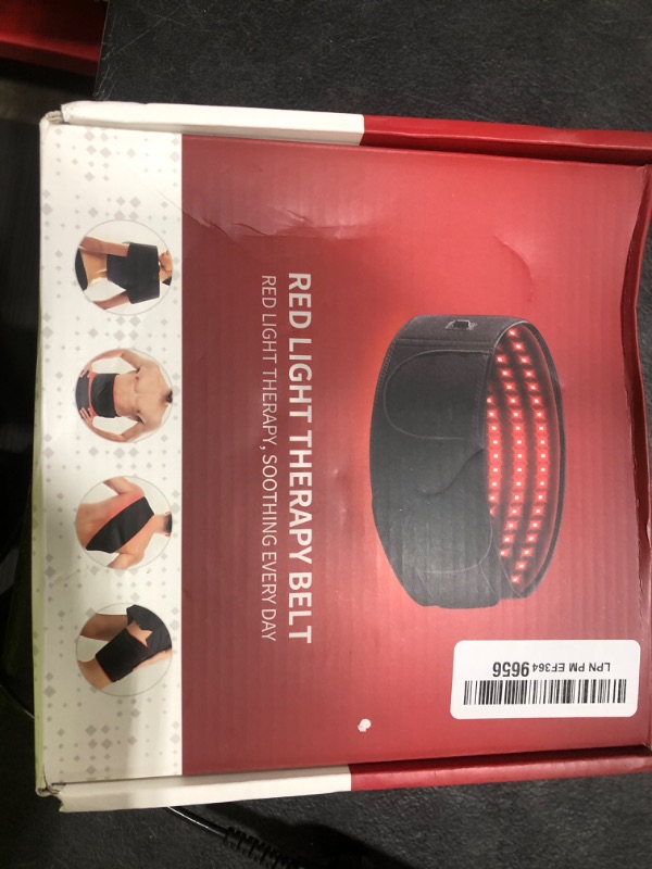 Photo 1 of Red Light Therapy for Body, Infrared Light Therapy for Shoulder Waist Muscle Pain Relief, Upgraded 3 in 1 Led Beads, 660nm Red Light &850nm Near Infrared Light Therapy Belt Wrap Timer Remote Control