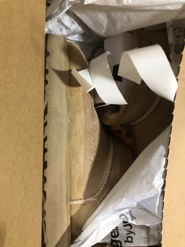 Photo 1 of UGG Women's Ultra MINI Crafted Regenerate Fashion Boot, Sand, 5-6