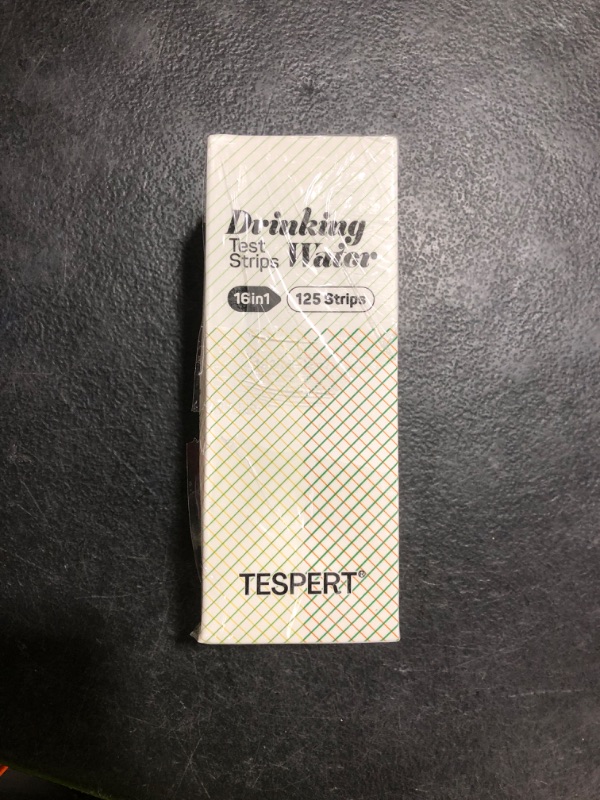 Photo 1 of Water Testing Kits for Drinking Water: 125 Strips 16 in 1 Well and Drinking Water Test Kit, TESPERT Water Test Strips with Hardness, pH, Lead, Iron, Copper, Chlorine, and More