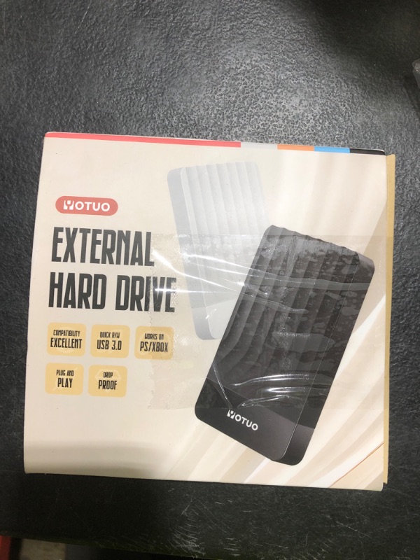 Photo 1 of YOTUO Portable External Hard Drive Storage Expansion Mobile HDD USB 3.0 USB-C for PC, Mac, Desktop, Laptop, PS4, PS5, Xbox One X/S, Xbox 360, Xbox Series X/S, Office & Game (Black, 1TB)