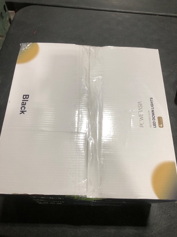 Photo 1 of 12 Pack Recessed Lighting 4 Inch with Junction Box, 5CCT 4 Inch Black LED Recessed Lights Dimmable 2700K/3000K/4000K/5000K/6000K, 9W 700lm Ultra Thin Recessed Lighting - ETL and Energy Star Certified