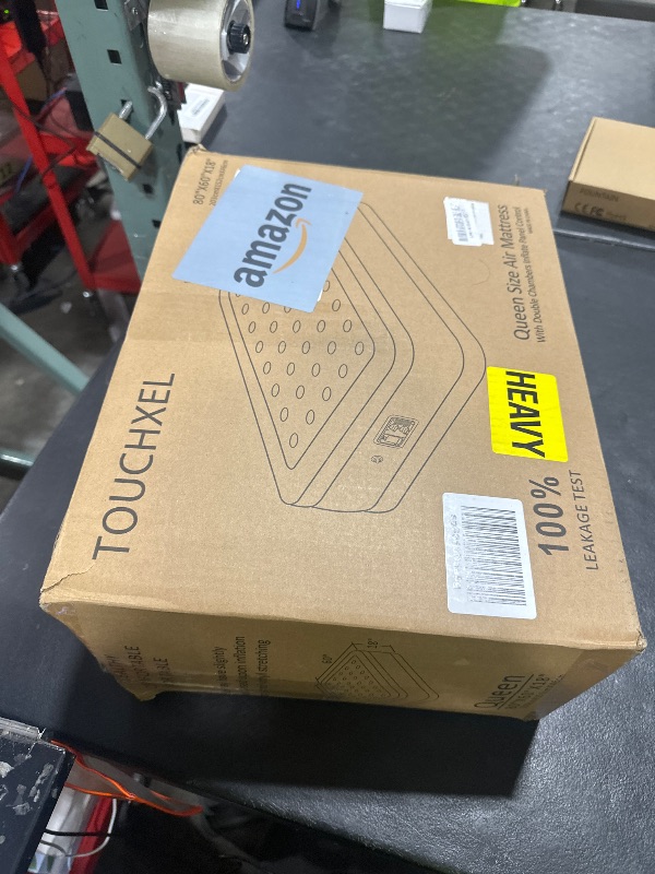 Photo 1 of TOUCHXEL Air Mattress Queen Size with Built in Pump Double Self Inflating Bed,18 Inch High Inflatable Blow Up Airbed with Storage Bag Foldable Colchon Inflable for Camping Guests Home Waterproof 600lb