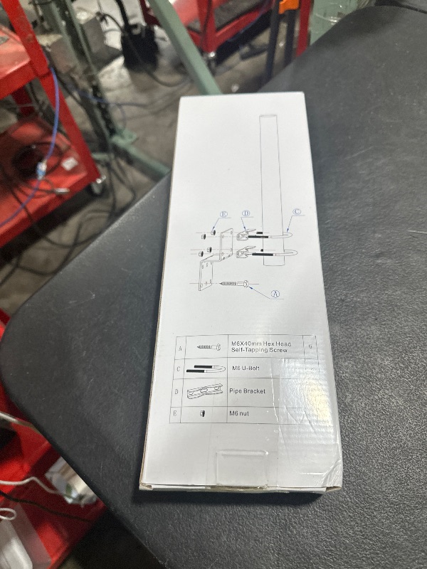 Photo 1 of Technical Pole Mount Accessory for Outdoor Antennas (Signal Booster, Yagi, Expansion Kit) & Weather Station – Stronger Structure with Double U-Bolts (Pole OD 1 1/4", 15 3/4" Length)