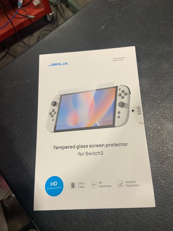 Photo 1 of JSAUX 3-Pack Tempered Glass Screen Protector for Nintendo Switch 2 (2025), Easy to Install with Guiding Frame Ultra HD Glass Protector 9H Hardness Scratch Resistant Accessories for Switch2