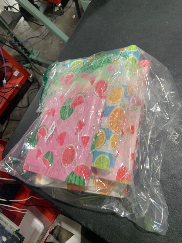 Photo 1 of Fainne 4 Pcs Fruit 3 Ring Binder Cute Binder Lemons Strawberry Watermelon Orange Decorative Round Ring with Interior Pockets for School Office A4 Paper, 9.84 x 1.57 x 12 Inch