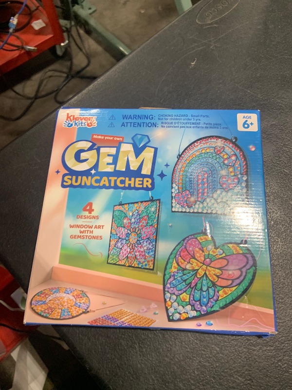 Photo 1 of Klever Kits 4PCS Window Art Suncatcher Kits, Fun Gem Painting Kits, Diamond Art and Crafts for Boys Girls, Great Crafts Gift for Kids Birthdays Christmas Ages 6+