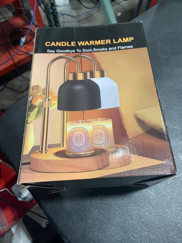 Photo 1 of Candle Warmer Lamp with Timer and Dimmer, Height and Brightness Adjustable, Black Electric Wax Warmer for Women Mom, Best Birthday and House Warming Gift New Home Decor