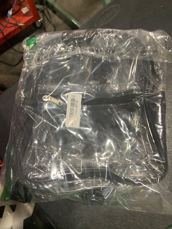 Photo 1 of Clear Mini Backpack for Stadium Events 12x12x6 Small Transparent Backpacks Plastic See Through Clear Bag for Concerts Work Festival Security Travel