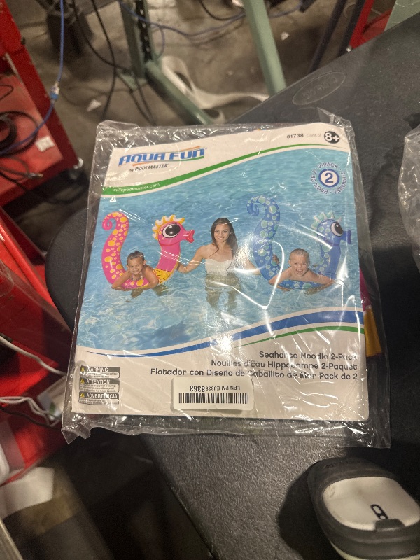 Photo 1 of Poolmaster Swimming Pool Noodle Floaties for Kids, Seahorse, 2 Pack