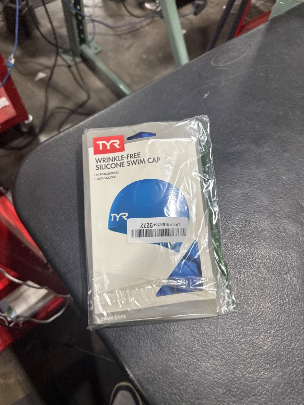 Photo 1 of TYR Wrinkle Free Silicone Cap, Blue