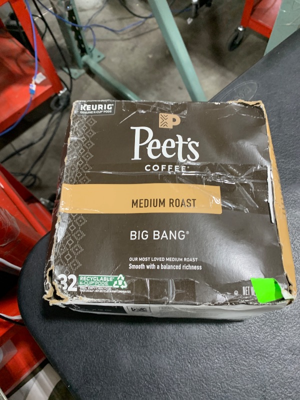 Photo 1 of Peet's Coffee, Medium Roast Keurig K-Cup Pods - Big Bang, 32 Count (1 Box of 32 K-Cup Pods)