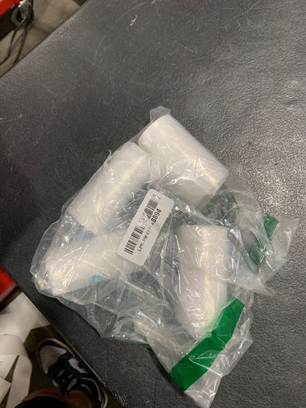 Photo 1 of 0.5 Gallon Mini Trash Bags Small Garbage Bags, 11.8 x 11.8 Inches, Fit 2 Liter Mini Trash Can, 4 Rolls, 200 Count, Clear